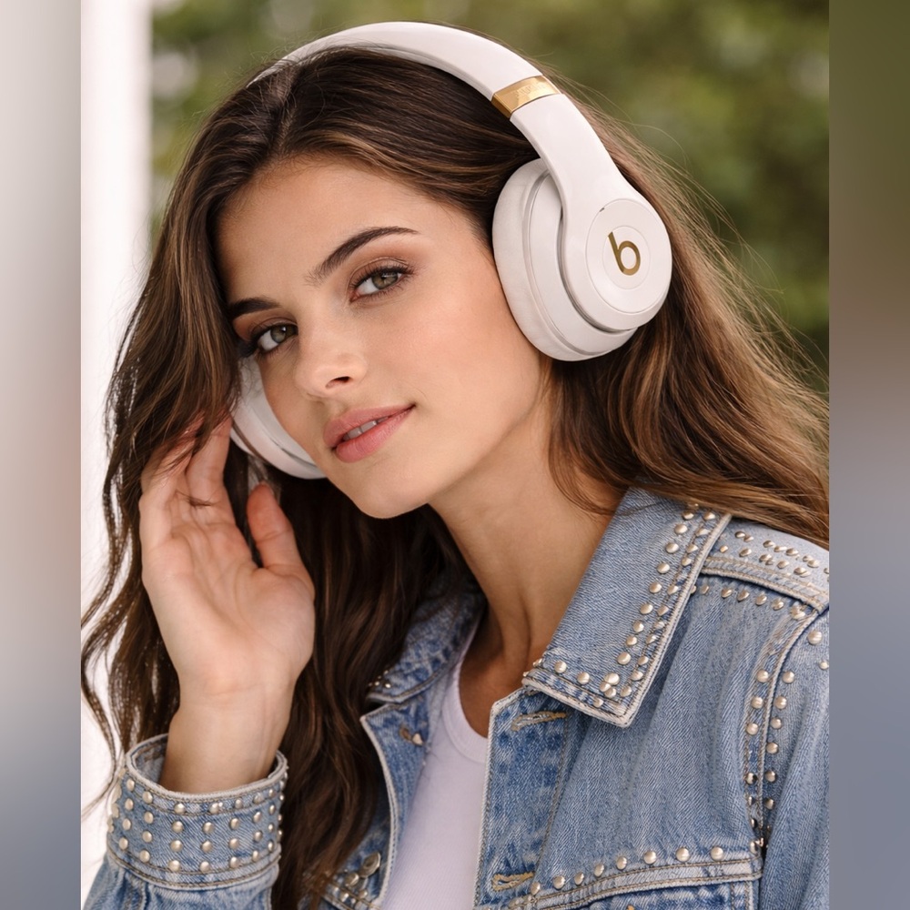 White beatsstudio3 wireless  Headphones